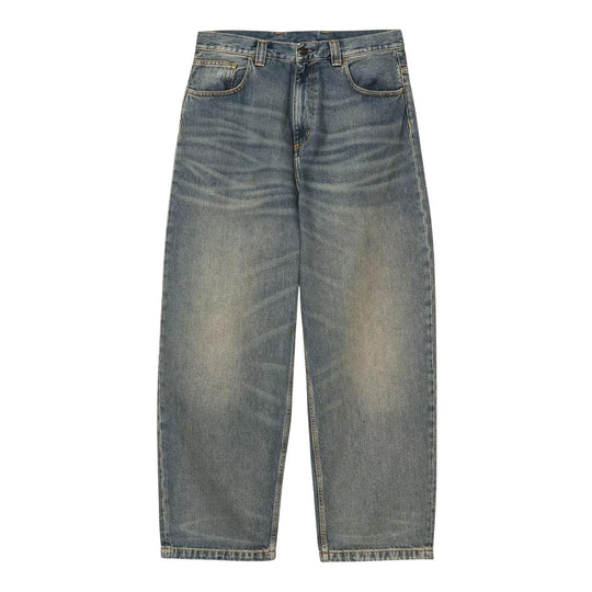 Jeans Uomo Carhartt Wip Brandon Pant Smith Blu Lavato