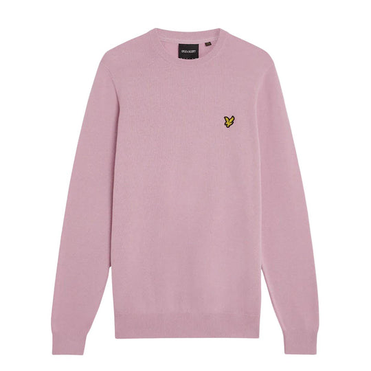 Men's Lyle & Scott Pink Crew Neck Sweater