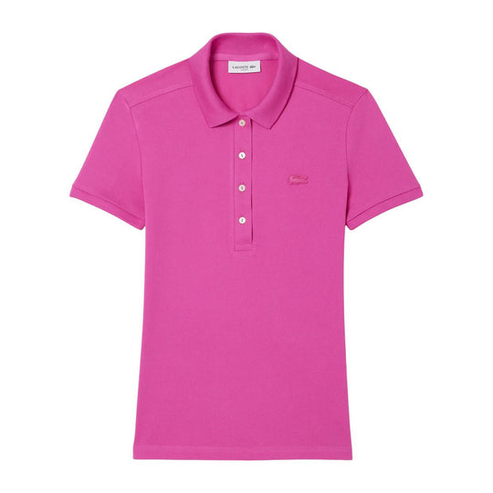 Damen Polo Lacoste Slim Fit Rosa (I1L)