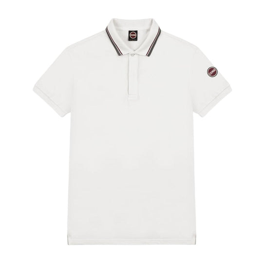 Polo Uomo Colmar Dettagli Tricolore Bianco