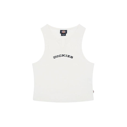 Women's Dickies V-Neck Tank Top White