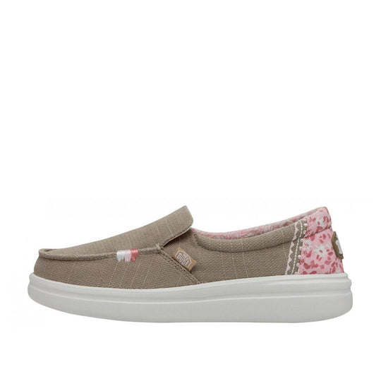 Women's Shoes Hey Dude Misty Rise Beige / Pink