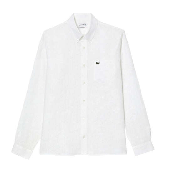 Herrenhemd Lacoste Leinen Weiß
