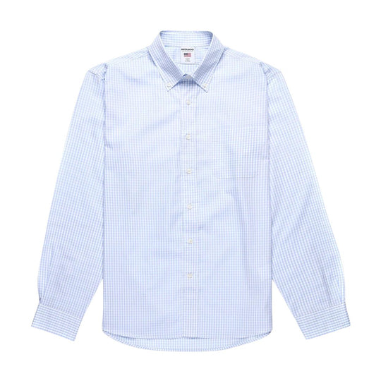 Herrenhemd Sebago Oakfield Karo Weiß / Himmelblau
