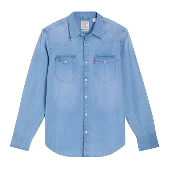 Levi's Standard Western Barstow Men's Shirt Light Blue