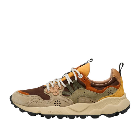 Sneakers Uomo Flower Mountain Yamano 3 Marrone Multicolor