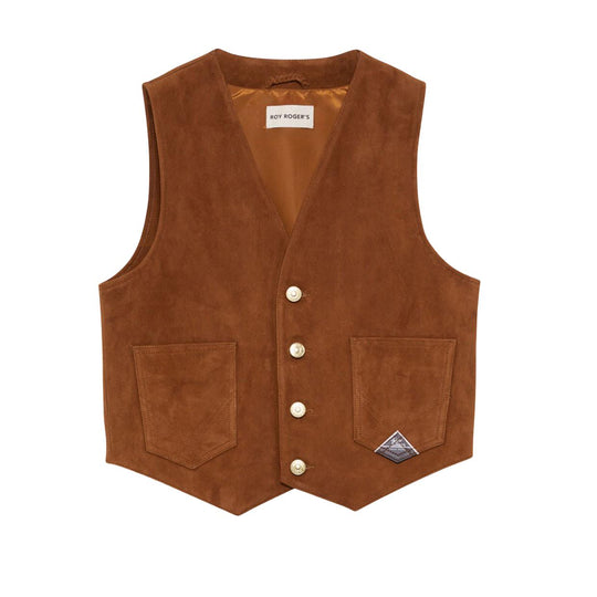 Gilet Donna Roy Roger's Suede Marrone
