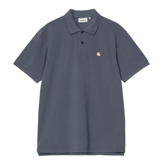 Polo Uomo Carhartt Wip S/S Chase Piquet Navy