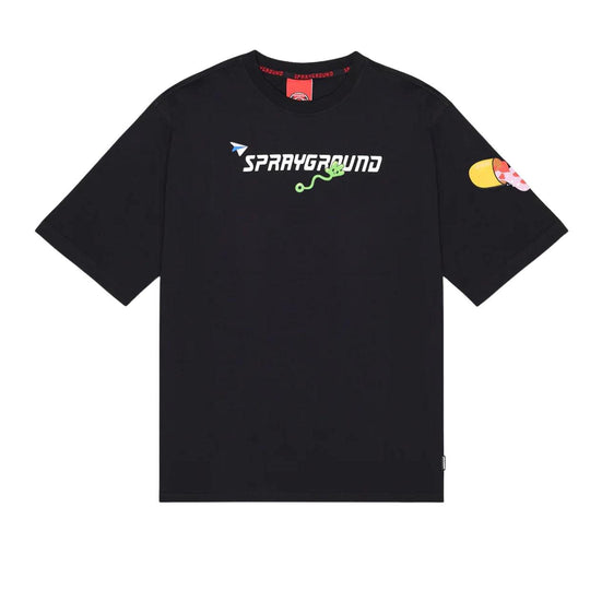 T-Shirt Uomo Sprayground Wtf Skull Nero