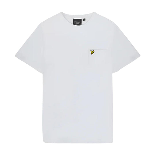 T-shirt Herren Lyle & Scott Piquet Tasche Weiß