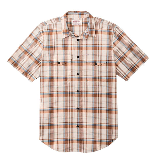 Filson Men's S/S Twin Lakes Shirt Beige / Rust