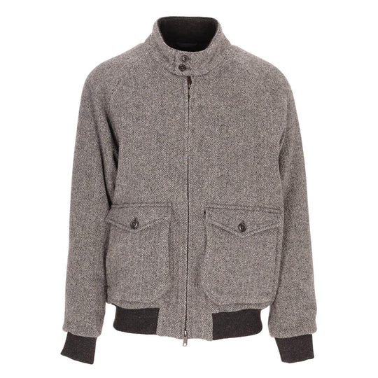 Herrenjacke Baracuta G9 Wolle Grau
