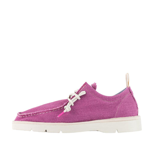 Schnürschuhe Damen Panchic P19 Leinen Violett