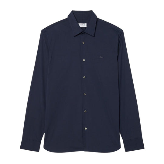 Camicia Uomo Lacoste Stretch Slim Fit Blu