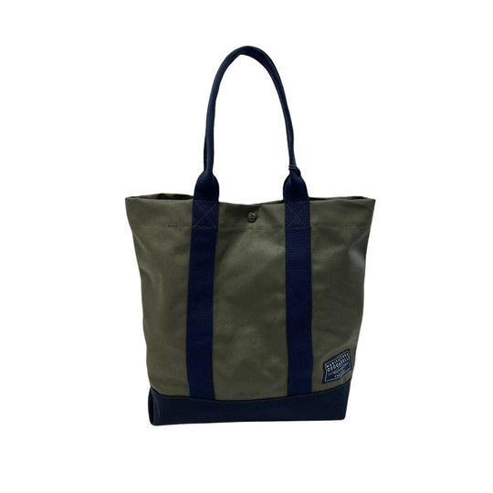Manifattura Ceccarelli Kleine Tragetasche Grün / Marineblau
