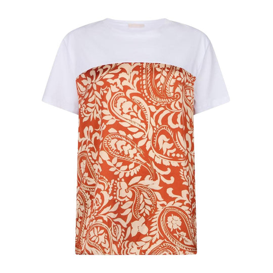 T-shirt Donna Liu-Jo Stampa Foulard Multicolor