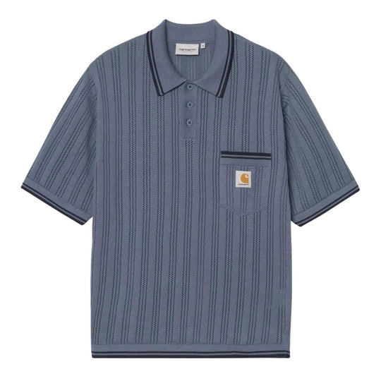 Maglia Uomo Carhartt Wip S/S Ramsey Polo Aviazione/Blu