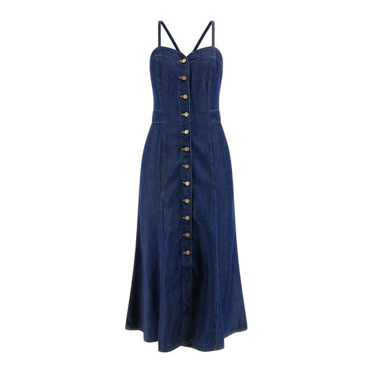 Guess Midikleid Jeans Blau