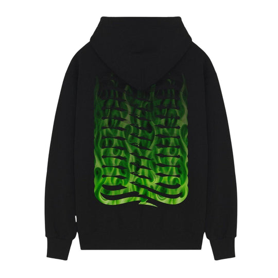 Men's Sweatshirt Propaganda Ribs Flame Black / Green