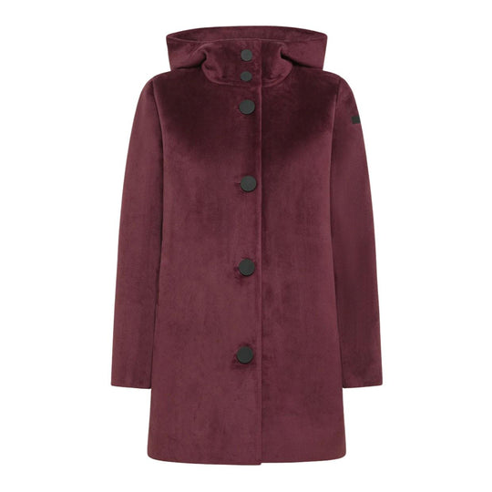 Women's Coat RRD Velvet Neo Parka Lady Bordeaux