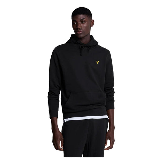 Felpa Cappuccio Uomo Lyle & Scott Logo Nero