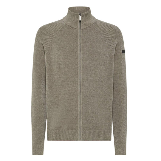 velvet full zip knit