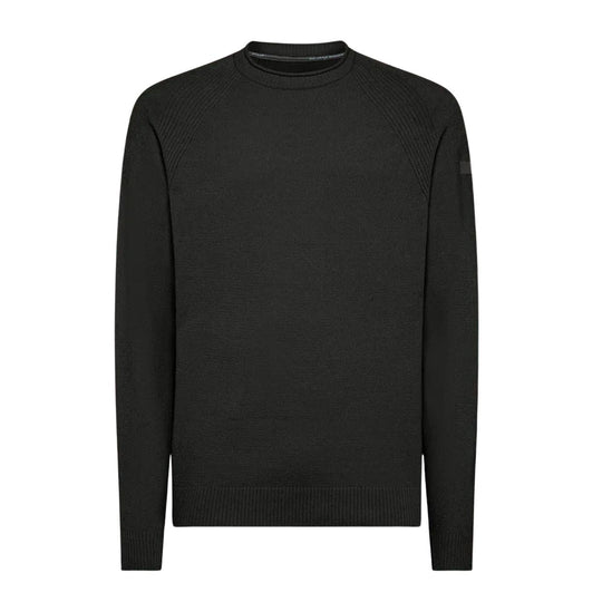 Men's Sweater RRD Velvet Round Knit Dark Gray