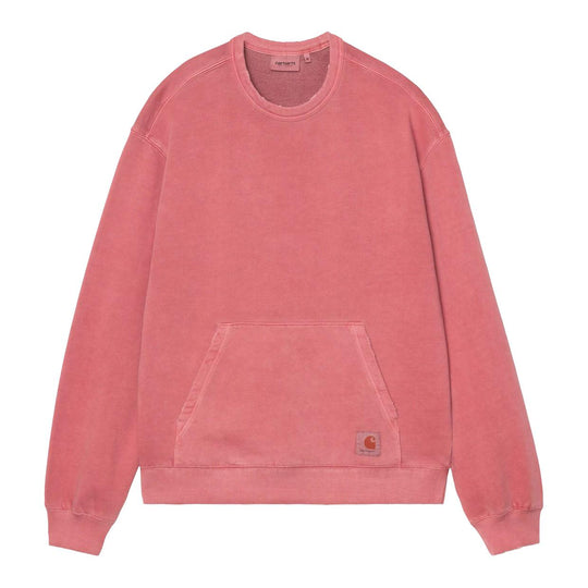 Felpa Uomo Carhartt Torion Sweatshirt Rosso Lavato