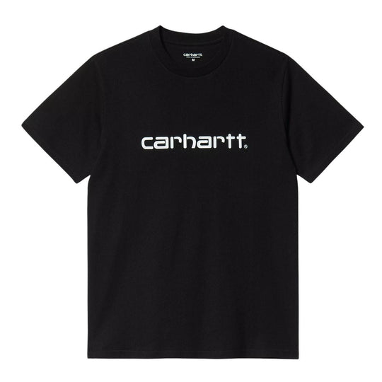 T-shirt Herren Carhartt WIP S/S Schrift Schwarz / Weiß