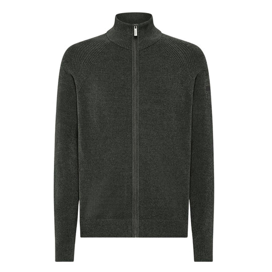 velvet full zip knit