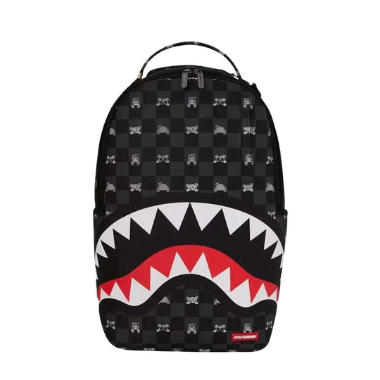 Zaino Unisex Sprayground Grey Peeking Backpack Nero/Bianco