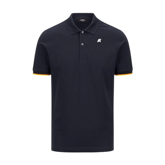 Polo Uomo K-Way Vincent Pique Blu