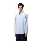 Camicia Donna Carhartt L/S Cassel Shirt Cotton Celeste/Bianco
