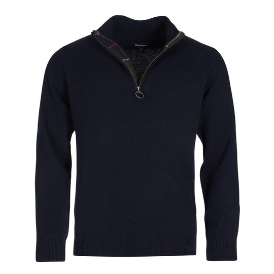 Maglione Uomo Barbour Holden Half Zip Blu