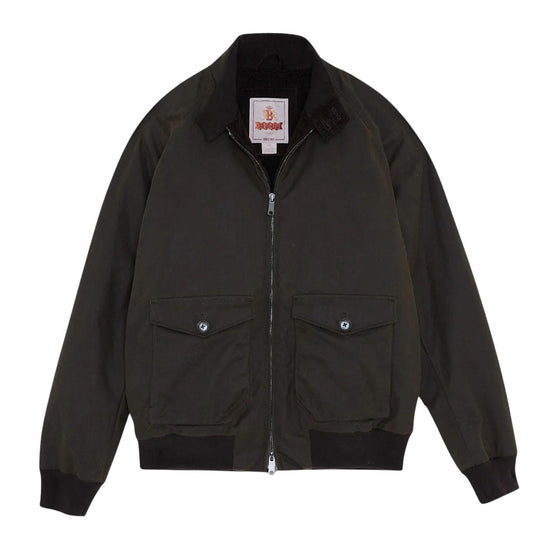 Giubbino Uomo Baracuta G9 Waxed Pocket Verde Scuro