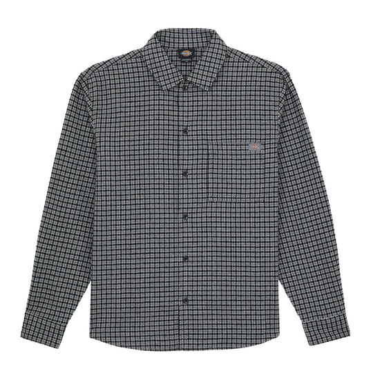 Camicia Uomo Dickies Hendersonville L/S Shirt Nero/Beige