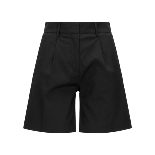 Damenbermuda K-Way Nive Twill Tech Schwarz