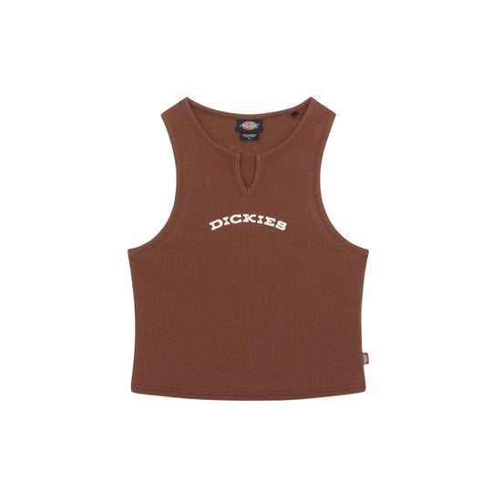 Women's Dickies V-Neck Tank Top Brown