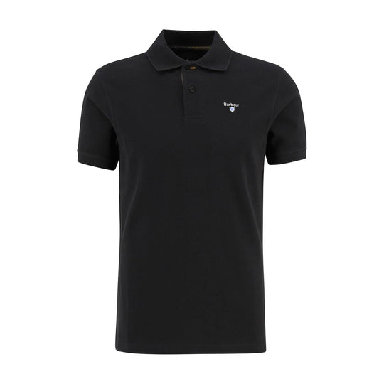 Polo Uomo Barbour Tartan Piquet Polo Nero