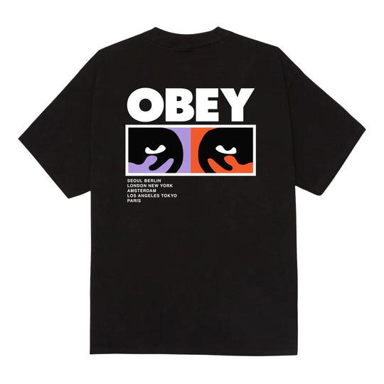 T-Shirt Uomo Obey Always Watching Nero