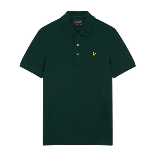 Herren Polo Lyle & Scott Logo Dunkelgrün
