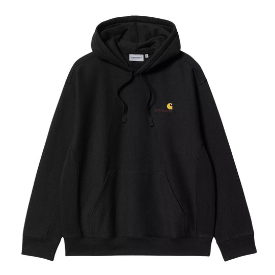 Men's Carhartt WIP Hooded American Script Sweatshirt Black