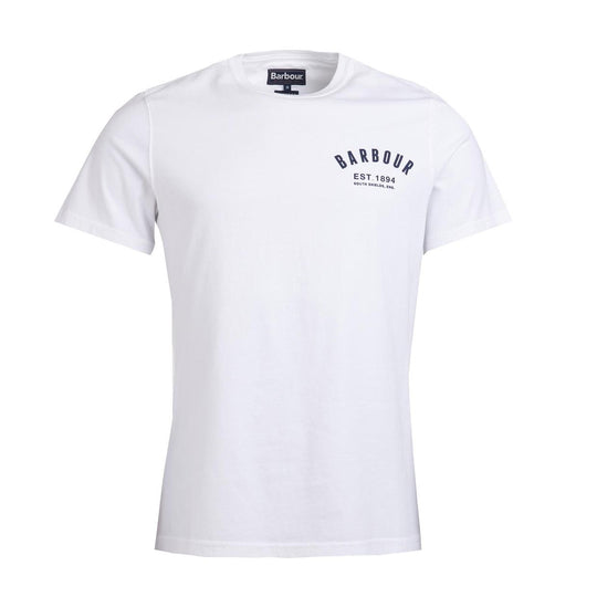 T-shirt Herren Barbour Preppy Weiß