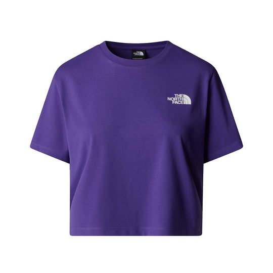 T-Shirt Damen The North Face S/S Simple Dome Cropped Violett