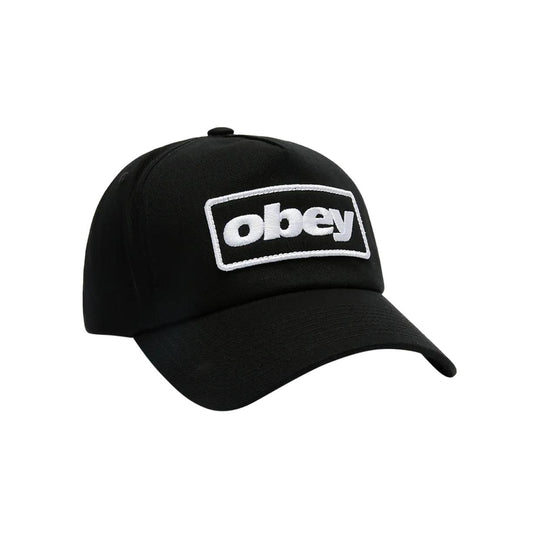 Cappello Uomo Obey Ranch 5 Panel Nero
