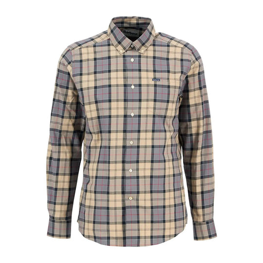 Camicia Uomo Barbour Wetheram Tartan Beige Multicolor