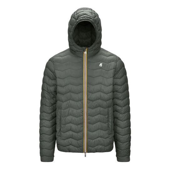 Men's K-Way Jack Quilted Warm Down Jacket Dark Green