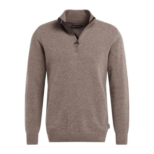 Maglione Uomo Barbour Holden Half Zip Tortora