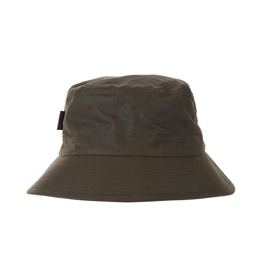 Men's Barbour Waxed Cotton Hat Green